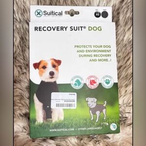 Black XS Suitical Dog Recovery Suit